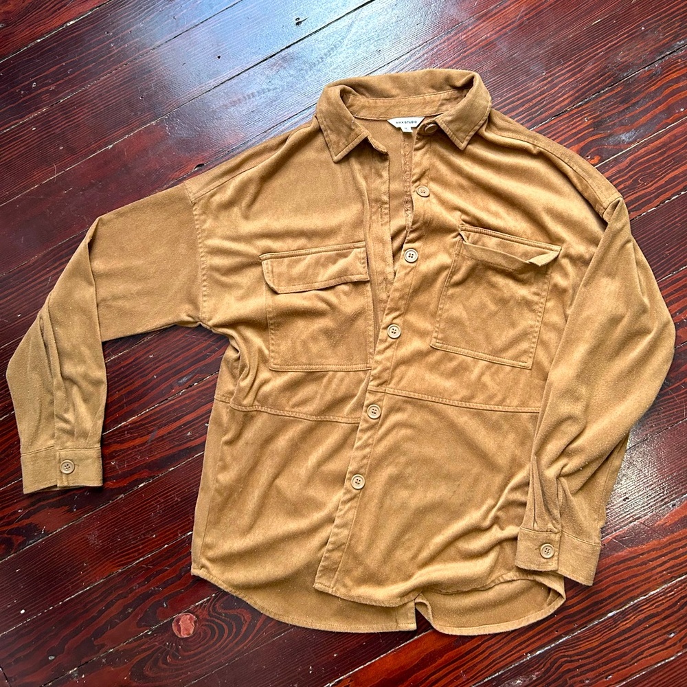 Suede button up